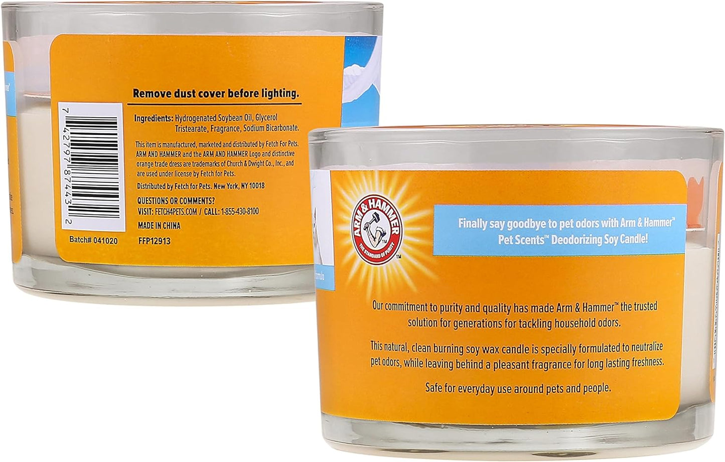 Pet Scents 3-Wick Deodorizing Soy Candle, Fresh Breeze