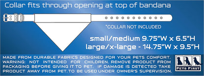 RAN-3217-L-XL MLB Dog Bandana - Texas Rangers Reversible Pet Bandana, Large/X-Large, MLB Team Color